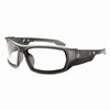 Ergodyne Skullerz ODIN Anti-Scratch , Enhanced Anti-Fog Safety Glasses, Black Frame, Clear Polycarbonate Lens 50405